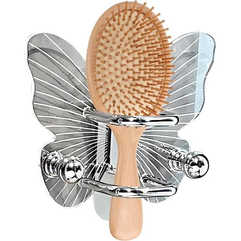 rack for wall mounted hair tool holder butterfly inspired