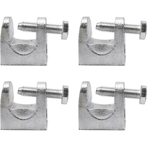 4 Pièces Pince Poutre, Pinces Support Acier Galvanisé, Pince Poutr, Pince Pour Profilé KCK, Ouverture 25mm, Utilisé Dans l'électricité, le Pétrole, la Construction, l'acier et d'autres Industries (1/5)
