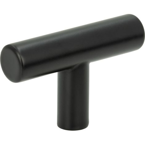 Pomo para muebles, barandilla, metal negro moderno (1/4)