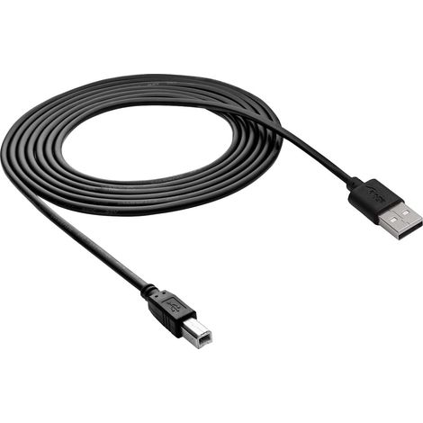 Cable USB A - USB B 2.0 para escáner e impresora Akyga AK-USB-12, 3 m. (1/2)