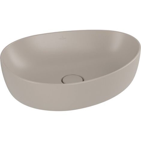Villeroy & Boch Antao Vasque à poser - 51 x 40 x 14,6 cm - Almond CeramicPlus - sans trop-plein (1/2)