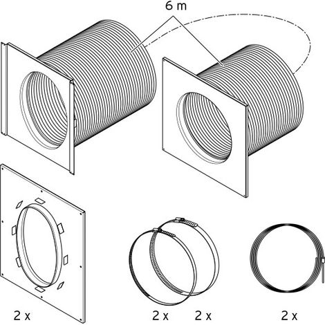 Jeu d'adaptateurs flexibles VWZ (pour VWL 71/91)