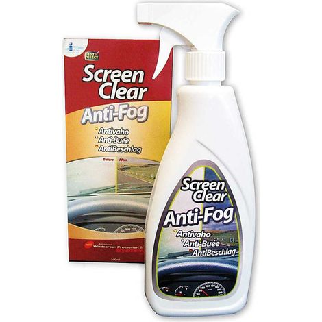 [JAMAIS UTILISE] Screen Clear Vehicle spray anti-buée, pour temps humide ou pluvieux, bouteille de 500 ml, réduit la formation de buée sur la surface traitée, OUT-0644812009075