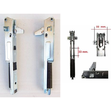 COPPIA CERNIERE FORNO IGNIS - WHIRLPOOL- 481241719152 210 x 21 mm PORTA LEGGERA