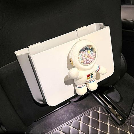 Hängende Kopfstützentasche fürs Auto, faltbarer Rücksitz-Organizer aus Kunststoff, leichte Aufbewahrungstasche mit Abfalleimer, Astronauten-Design (1/5)