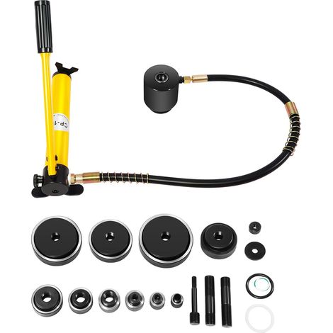 Sheet Metal Hole Punch Cylinder Hydraulic Pump Set in Case 15t Hydraulic Cutting Die 16 mm - 101 mm (1/5)