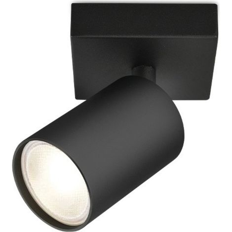 Spot saillie orientable en aluminium GU10 35W noir – Installation rapide en saillie – Compatible ampoules 3000K/4000K/6000K – Braytron - BETA-T2