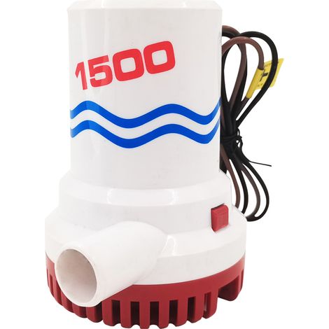 Ship and yacht bilge pump, large submersible pump for sewage, submersible pump for bilge, small electric submersible pump, yacht pump, 1500 GPH (12 V) 6