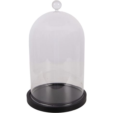 Cloche de Présentation en Verre Transparent pour Décoration et Plantes Ø 17 x 29 cm - PANGIVO (1/3)