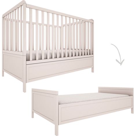 Lettino evolutivo 70x140 Wood Luck Gabriel Cachemire (1/5)