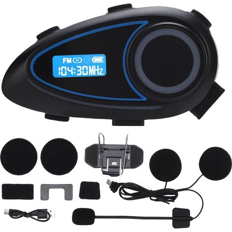 Casque Bluetooth étanche avec Suppression du Bruit et Longue Durée de Vie de la Batterie pour Moto et Ski, Batterie 800mAh (1/5)