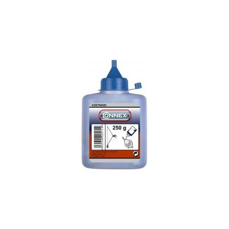Connex COX792251 Poudre pour cordeau à craie 250 gr Bleu
