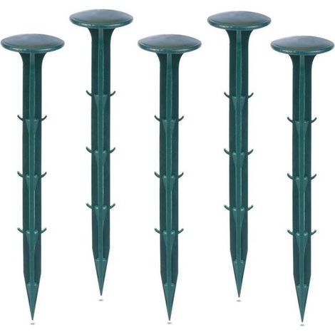 TuseRxln 100 estacas de plástico para jardín con protección UV para control de malezas.