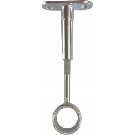 Secodir – Support œil réglable pour penderie en aluminium – Charge jusqu'à 10 kg – Longueur 10 cm – Installation facile avec 2 trous de fixation (1/4)