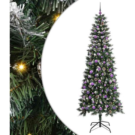 Sapin de Noël  Arbre de Noël artificiel Vert 240 cm PVC, plastique et acier (1/5)