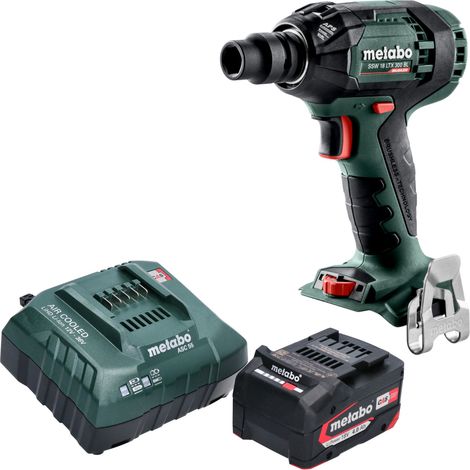 Metabo SSW 18 LTX 300 BL Atornillador de impacto a batería 18 V 300 Nm 1/2" sin escobillas + 1 batería de 4,0 Ah + cargador