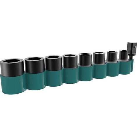 SET DE 8 DOUILLES 1/2'' + ADAPTATEUR 3/8'' MAKITA B-54651 (1/2)