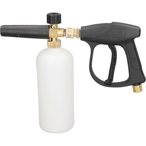Pistolet à mousse avec buse réglable en laiton anti-fuite, 935 ml (33 oz), 6,35 mm (1/4 po), pour le lavage de voitures (1/5)
