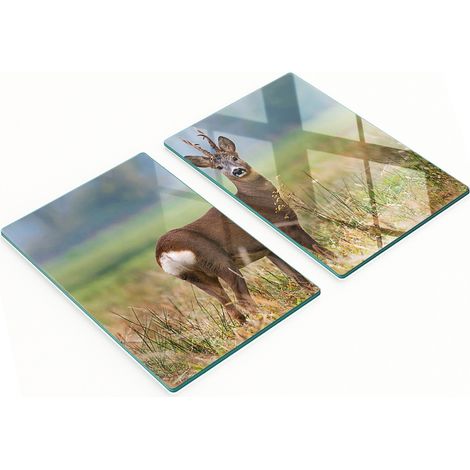 Pannelli decorativi multifunzionali in vetro con stampa di cervo, 2x40x52 cm (1/5)