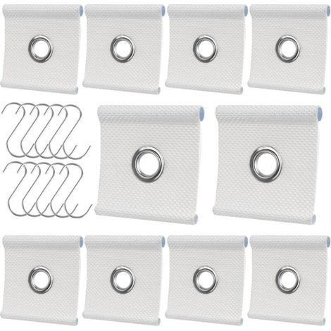 10 Pieces Piping Eyelets for Piping Rails 5/6mm - 7/8mm Piping Rail Accessories, Awning Hooks for Motorhomes, Caravans, Awnings (1/5)