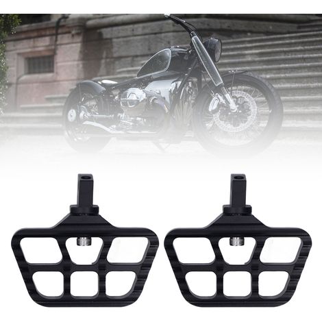 Ein Paar vordere Fußrasten für BMW R18 2020-2022+ (breite Ausführung) Schwarz (1/5)