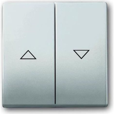Interrupteur Bouton-Poussoir Jalousie - Acier Inoxydable - Gris - Pour Installation Encastrée Intérieure - 1 Pièce
