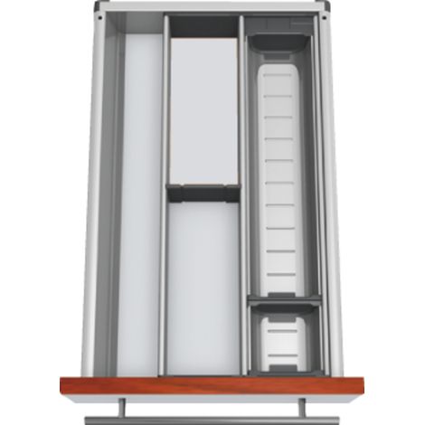 Blum Orga-Line Besteckeinsatz Facheinteilungs-Set KB 350-449mm, NL 450mm, grau