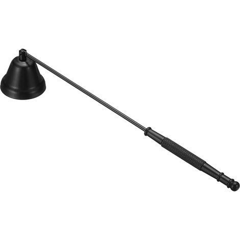 Kerzenlöscher, Kerzenlöscher mit langem Griff, Dochtlöscher, glockenförmiges Design, zum Löschen von Flammen, Geschenkidee für die Wohnung – schwarz (1/5)