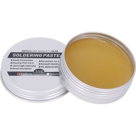 Pâte à souder flux rosin basse température sans nettoyage pour réparation électronique, crème de soudure 55g (1,9oz) (1/5)