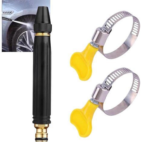1 Buse Pistolet Eau Haute Pression,2 Pieces Accessoire de Pulvérisation,Portable Adjustable Sprinkler,Buse Haute Pression pour L'arrosage des Légumes du Jardin, Embout Détaché pour Tuyau d'Arrosage (1/5)