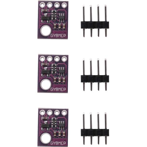 Lot de 3 modules de capteurs de température et de pression barométrique numériques BMP280 5V, carte de capteur de température et de pression atmosphérique (1/5)