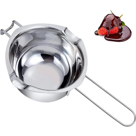 Casseruola A Bagnomaria In Acciaio Inox Con Manico Da 14 Cm