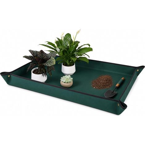 Tapis de rempotage pour plantes d'intérieur, plateau de rempotage imperméable, tapis de rempotage pliable, tapis de rempotage de la terre de jardin, tissu pour plantes grasses, cactus (1/5)