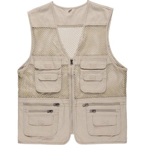 Veste Mesh - Mesh Respirant - Léger - Séchage Rapide - Pour Pêche Chasse Randonnée Camping - Unisexe - Taille Unique (1/5)