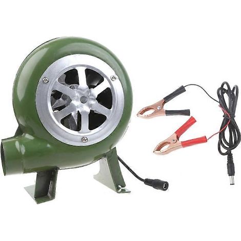 Souffleur d'air 30 W 12 V 5,5 x 2,1 mm pour barbecue, pique-nique, camping et allume-feu au charbon de bois (1/5)