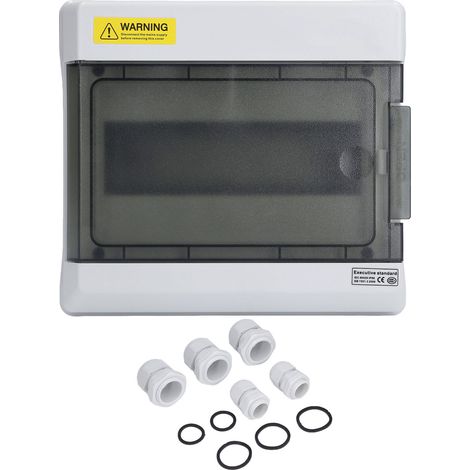 Boîte de distribution extérieure étanche IP66 rail DIN disjoncteur MCB 9 voies SGKJ (1/5)