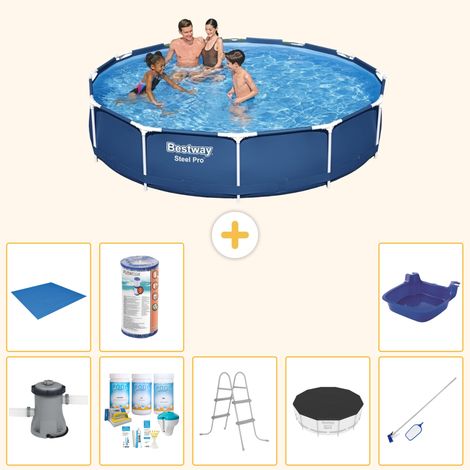 Bestway Bestway Steel Pro Ronde - 366x76 cm - 9-pièces  S21599 (1/4)