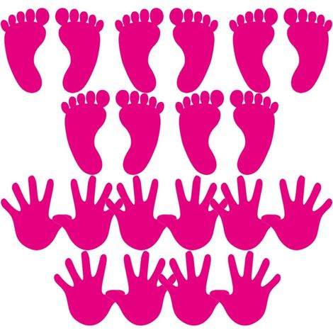 Stickers empreintes de mains et de pieds pour la décoration (1/5)