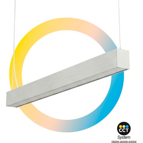 Lámpara Lineal LED DOB CCT - 40W - 120cm - 120lm/W - PVC -