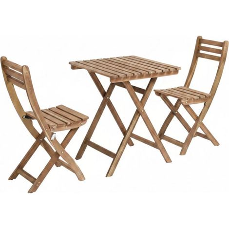 Jardín - Set Mesa y 2 Sillas Aurea