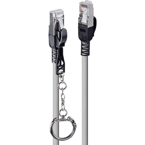 LINDY 1,5m Cat.6A S/FTP Sicherheitsnetzwerkkabel grau (47603) (1/2)
