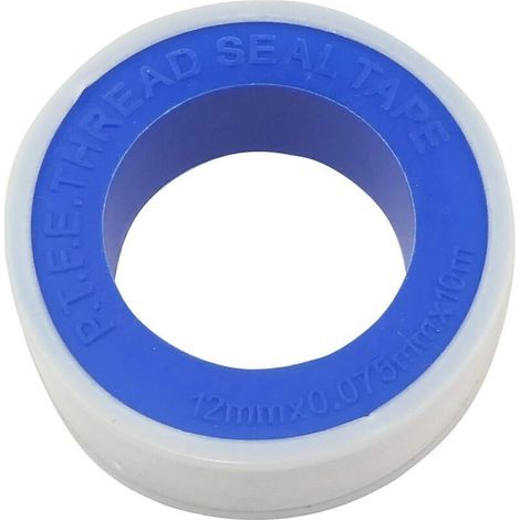 2 Rouleaux Ruban d’Étanchéité 12 mm × 0,075 mm × 10 m pour Raccords Filetés Métal/Plastique Chauffage et Alimentation (1/5)