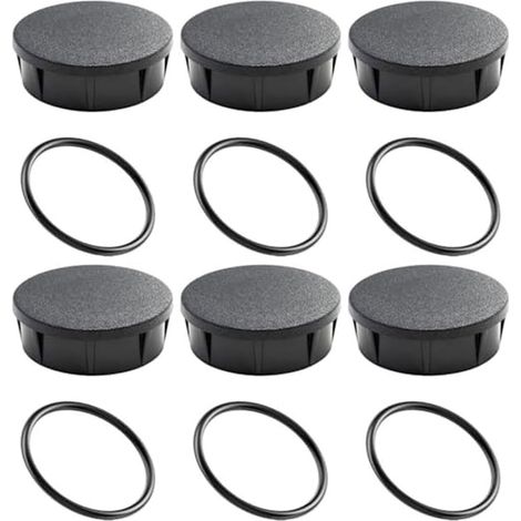 Lot de 4 housses de tête d'arrosage pour Rainbird série 1800 – Anti-fuite avec joints toriques pour systèmes d'irrigation de jardin – Plastique noir (lot de 6) (1/5)