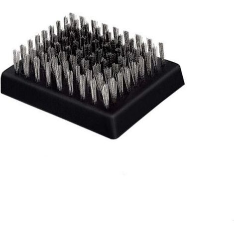 SHINING HOUSE Lot de 2 têtes de rechange pour accessoires de gril, sans poils, têtes remplaçables pour brosse et grattoir, recharge de nettoyant pour barbecue, choix de gril, 8,3 x 6,2 cm (1/5)