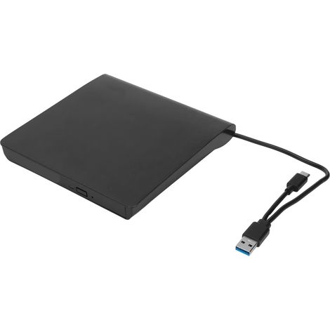 Externe boîtier d’entraînement de DVD, Portable USB3.0 USB2.0 CD DVD boîtier d’entraînement Optique pour 12,7 mm 9,5 mm SATA DVD RW Drive, Compatible pour Window2K, XP, 2003, Linux, 10 OS X (1/5)