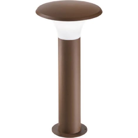 Borne D'Extérieur Ges521 En Aluminium Finition Rouille, Diffuseur En Méthacrylate, Ip44, Raccordement E27 Max 28W - Gealuce (1/3)