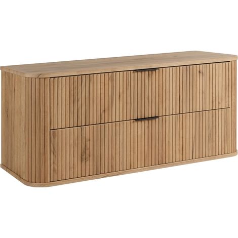 Mobile da bagno, Rovere Craft, maniglia nera, 41,5 x 120 x 51,7 cm (1/5)
