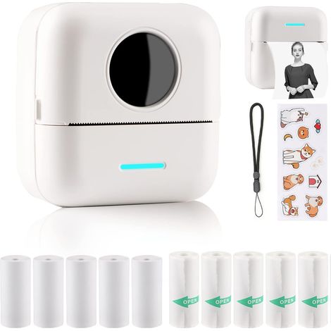 Mini stampanti per etichette, mini stampanti fotografiche per smartphone, stampanti termiche per adesivi, stampanti fotografiche per diari di viaggio, loghi, note, agende, liste e promemoria. (1/5)
