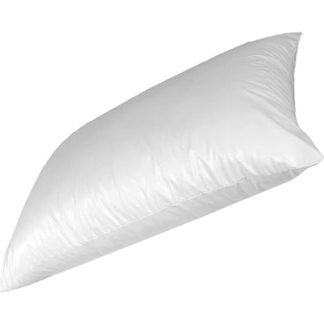 Taie d'oreiller imperméable blanche en polyester confortable 43 x 73 cm (1/5)