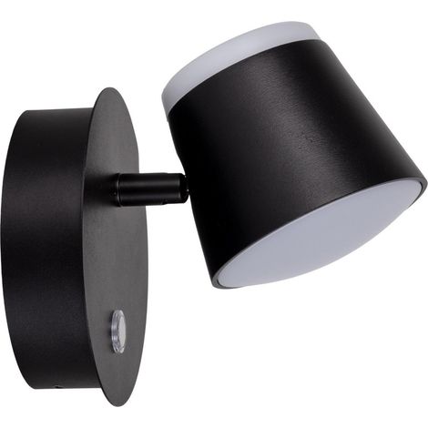 Naeve TONDO Applique murale de lecture magnétique rechargeable à LED à intensité variable, noire 3 000 K, capteur tactile (1/5)